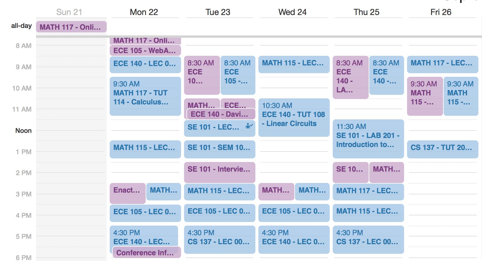 engineering schedule